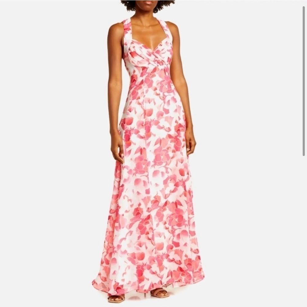 Calvin klein long maxi floral dress size 6